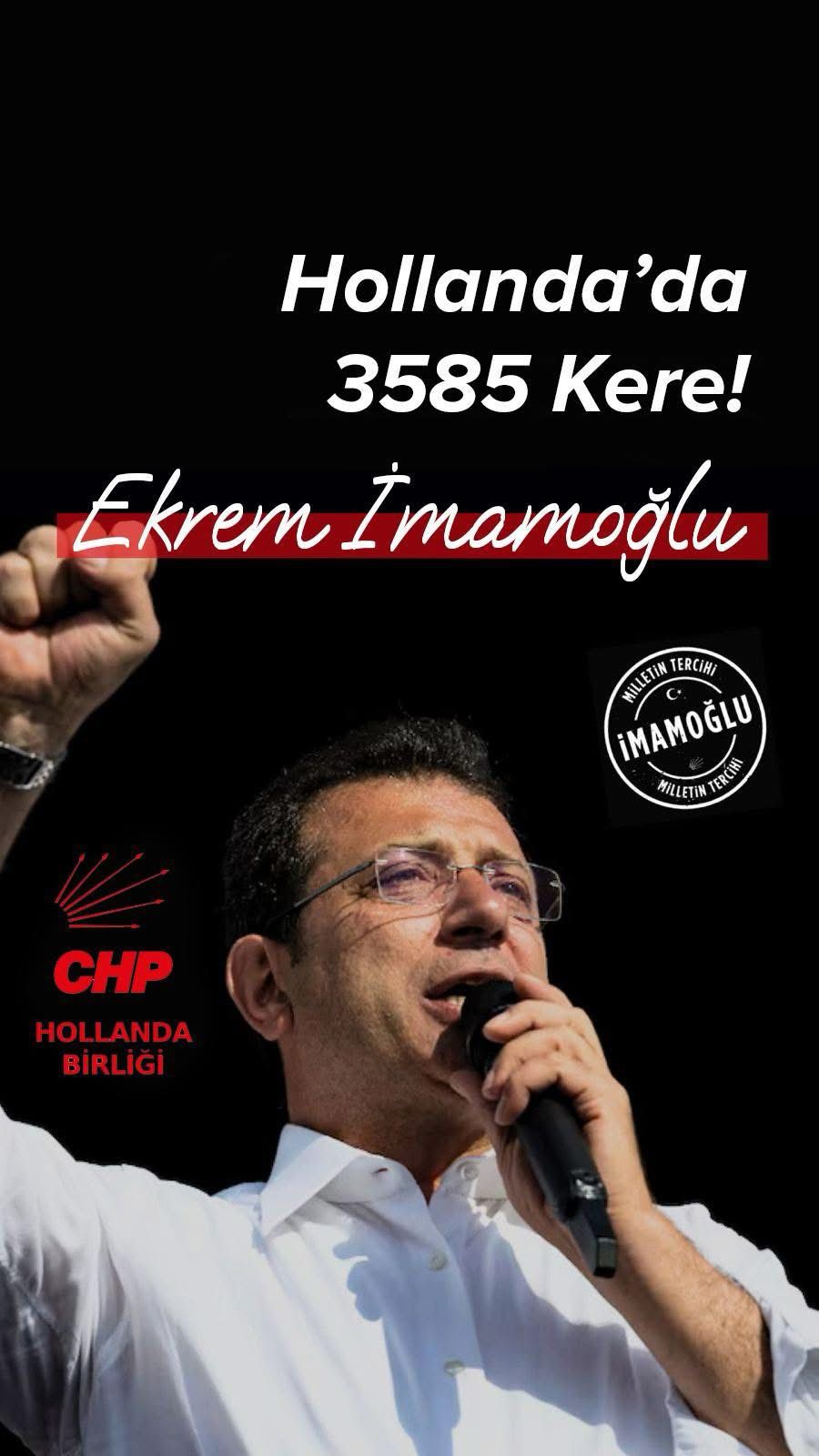Hollanda’da Protesto ve Oy Sandıklarıyla Ekrem İmamoğlu’na Destek!