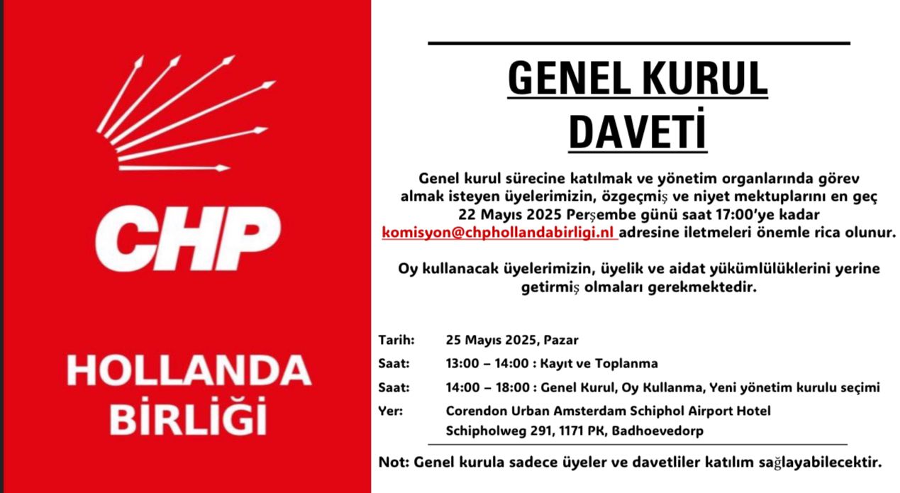 GENEL KURUL DAVETİ DUYURU