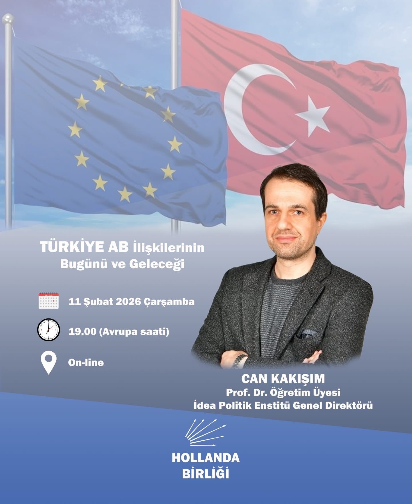 CHP Hollanda Birliği’nden “Türkiye–AB İlişkilerinin Bugünü ve Geleceği” Başlıklı Çevrim İçi Buluşma